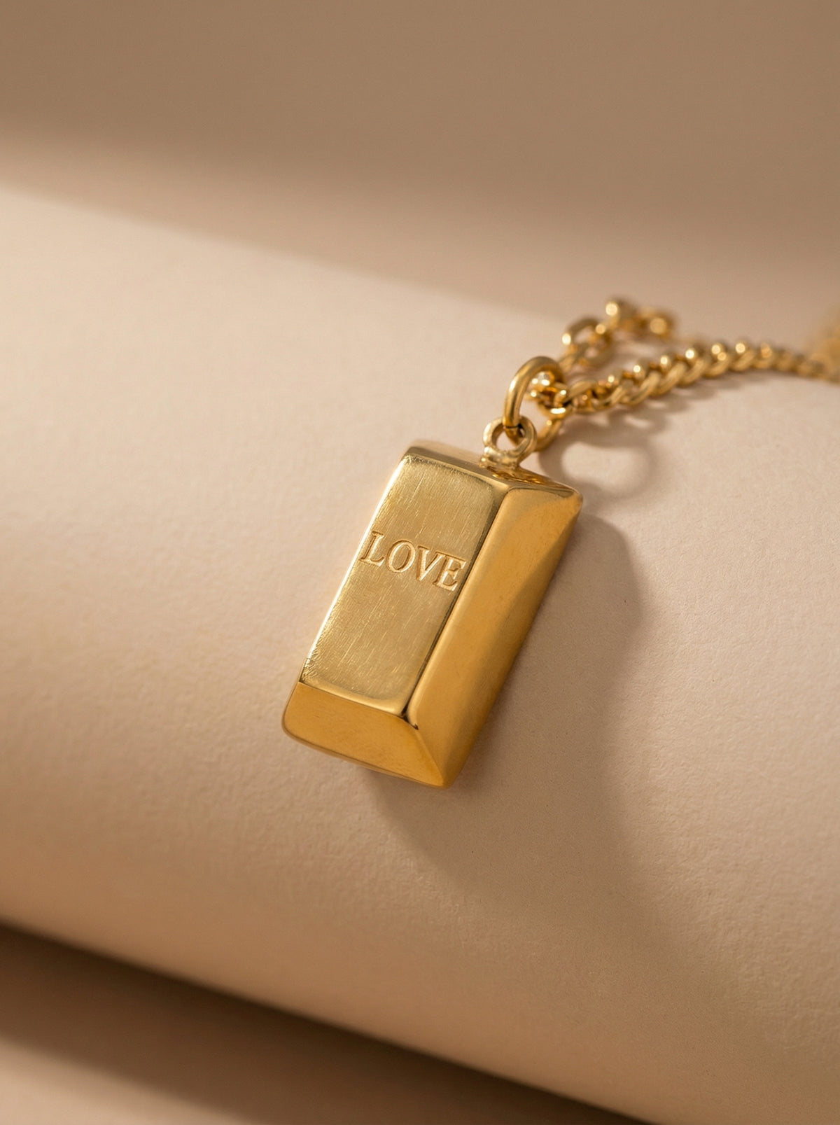 Love Tag Pendant Necklace