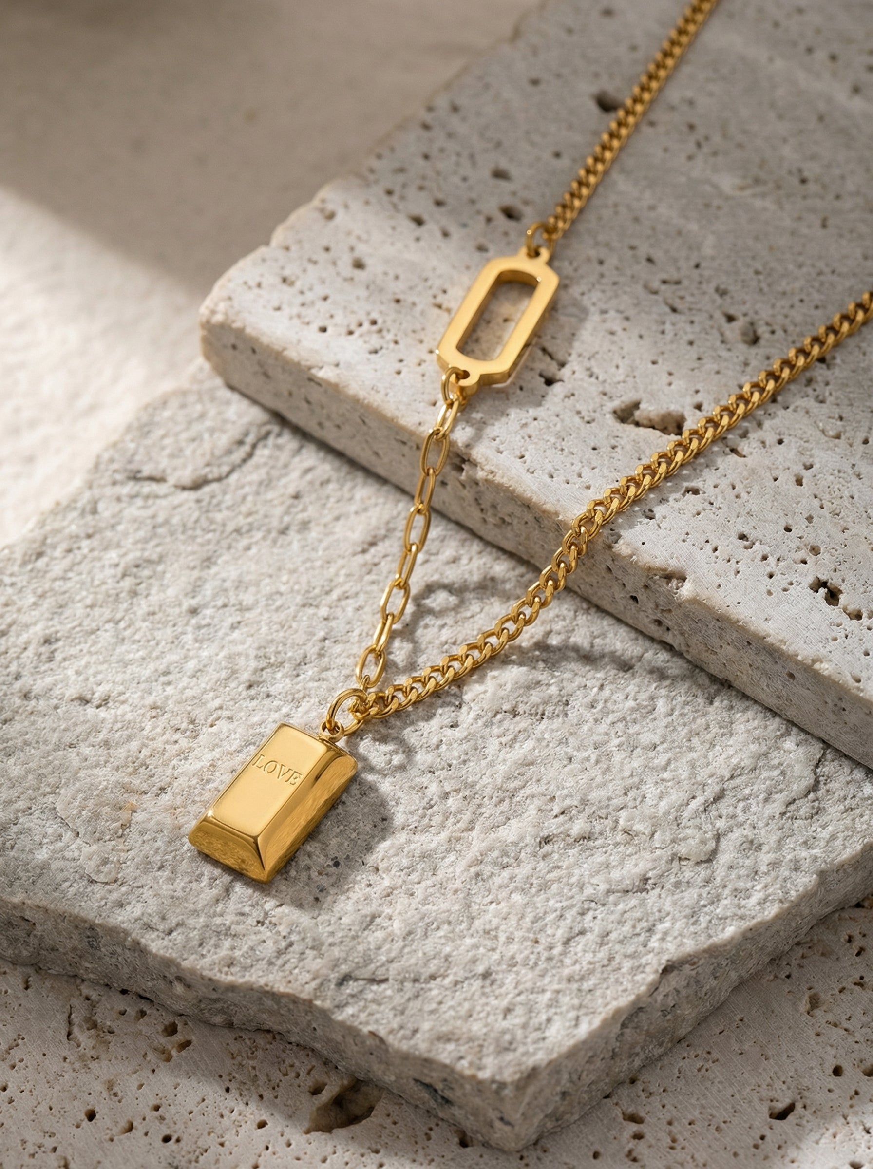 Love Tag Pendant Necklace