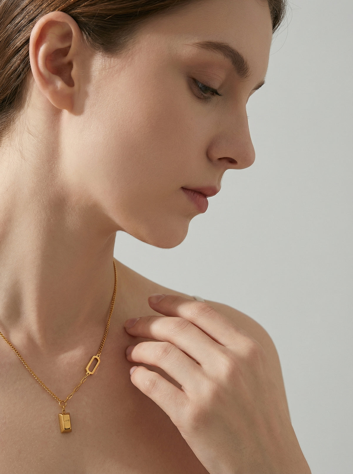 Love Tag Pendant Necklace