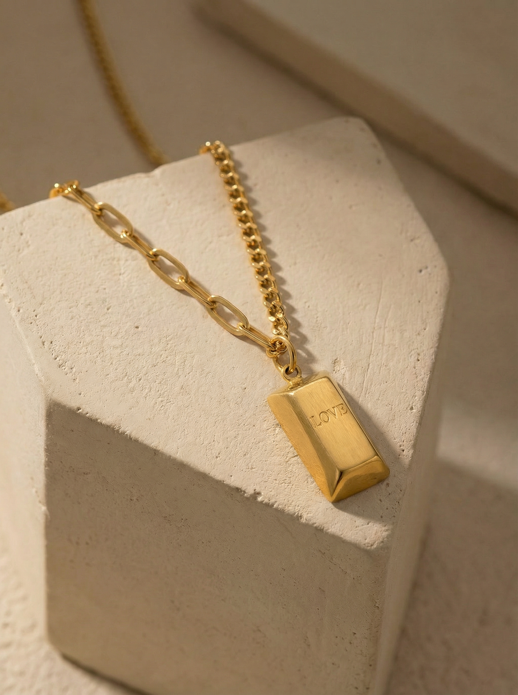Love Tag Pendant Necklace
