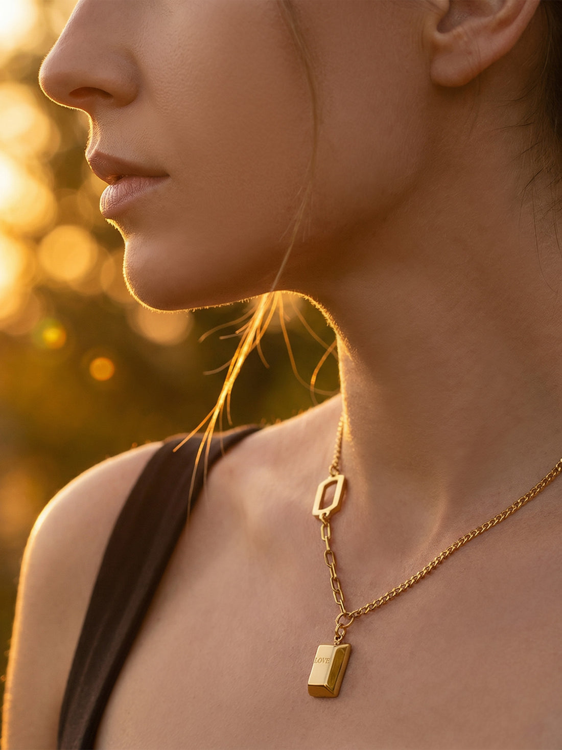 Love Tag Pendant Necklace