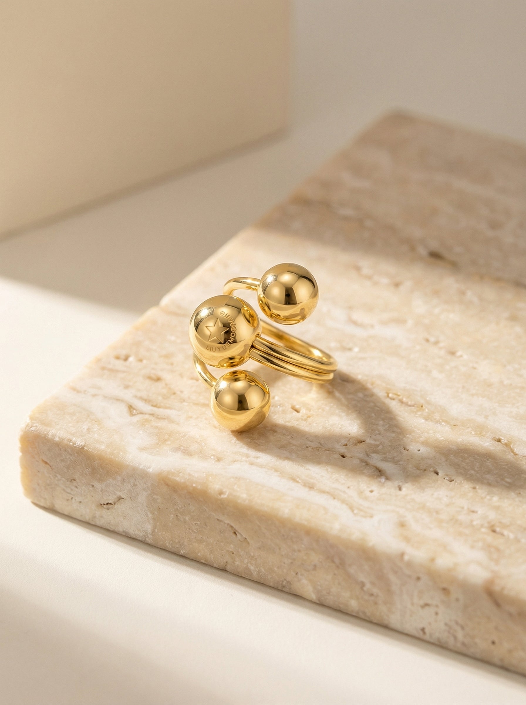 Sculptural Orb Ring