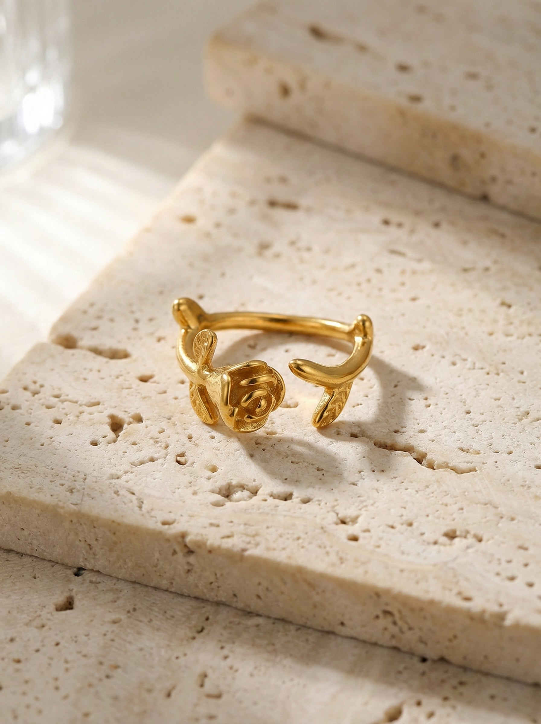 Rose Vine Open Ring