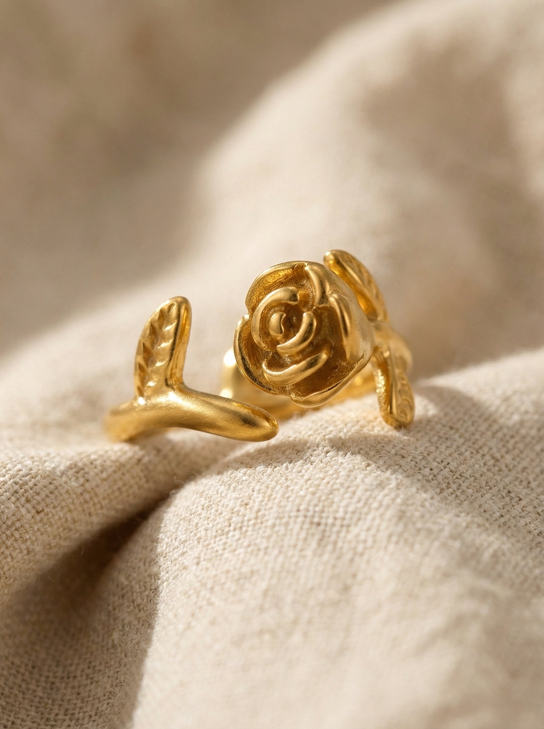 Rose Vine Open Ring