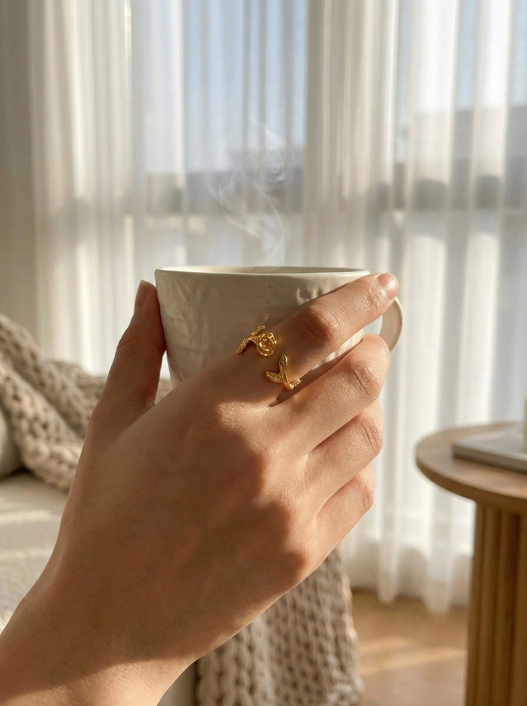 Rose Vine Open Ring