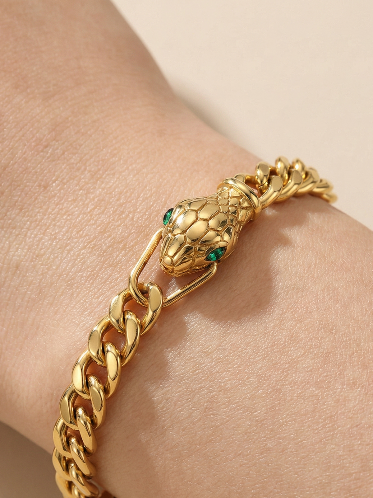Snake Head Chain Bracelet