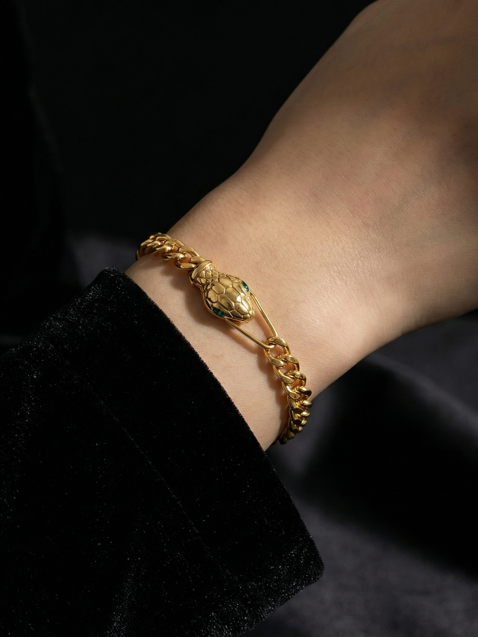 Snake Head Chain Bracelet