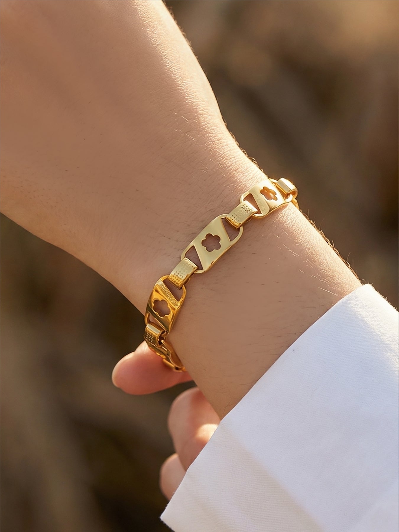 Floral Link Bracelet