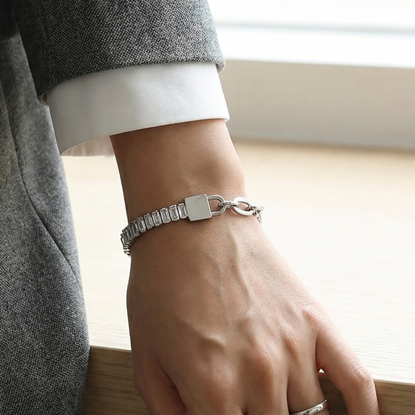 Zircon Link Bracelet