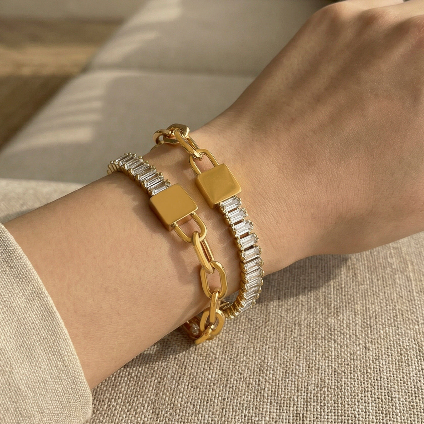 Zircon Link Bracelet