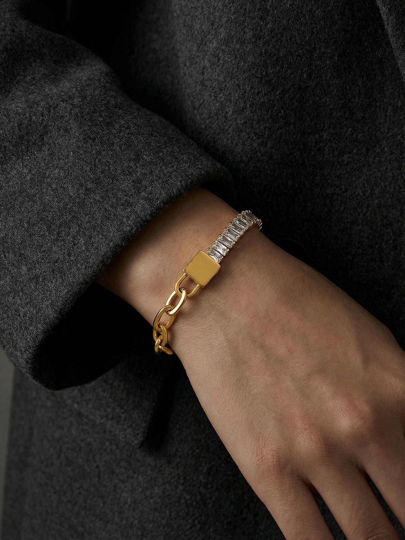 Zircon Link Bracelet