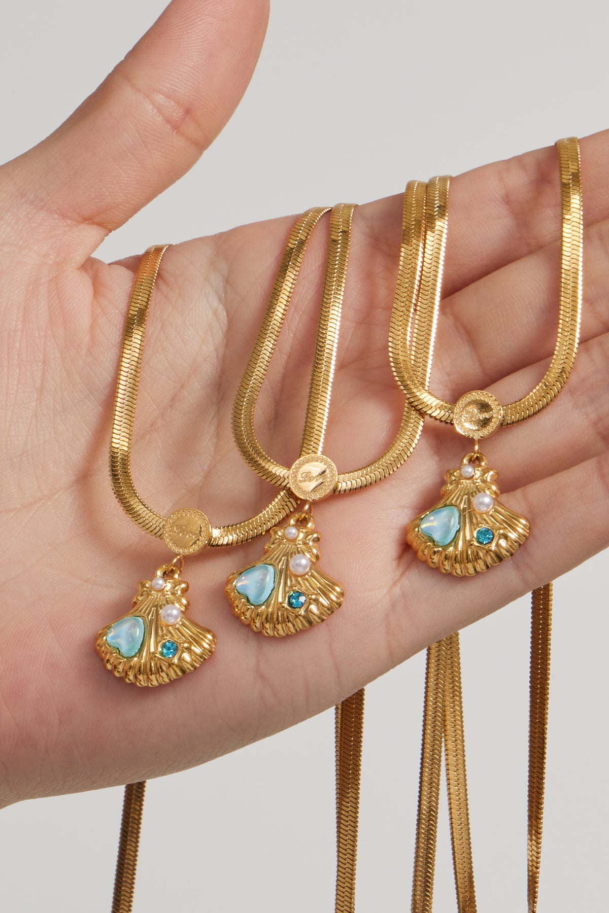 Ocean Treasure Shell Pendant Necklace
