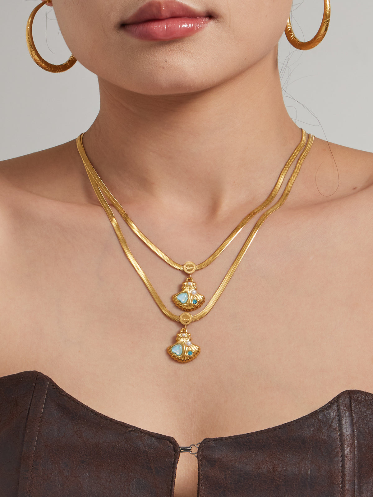Ocean Treasure Shell Pendant Necklace