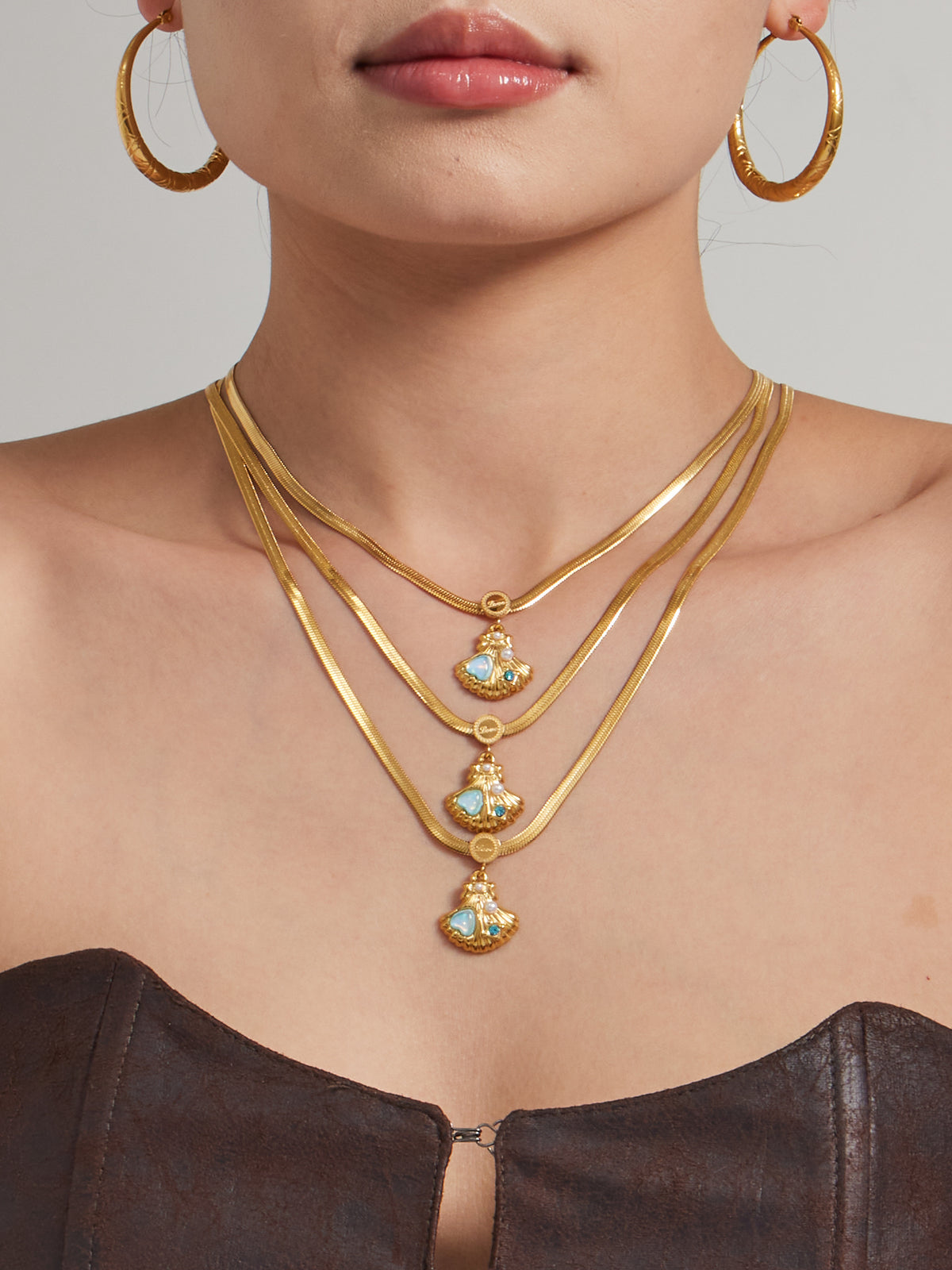 Ocean Treasure Shell Pendant Necklace