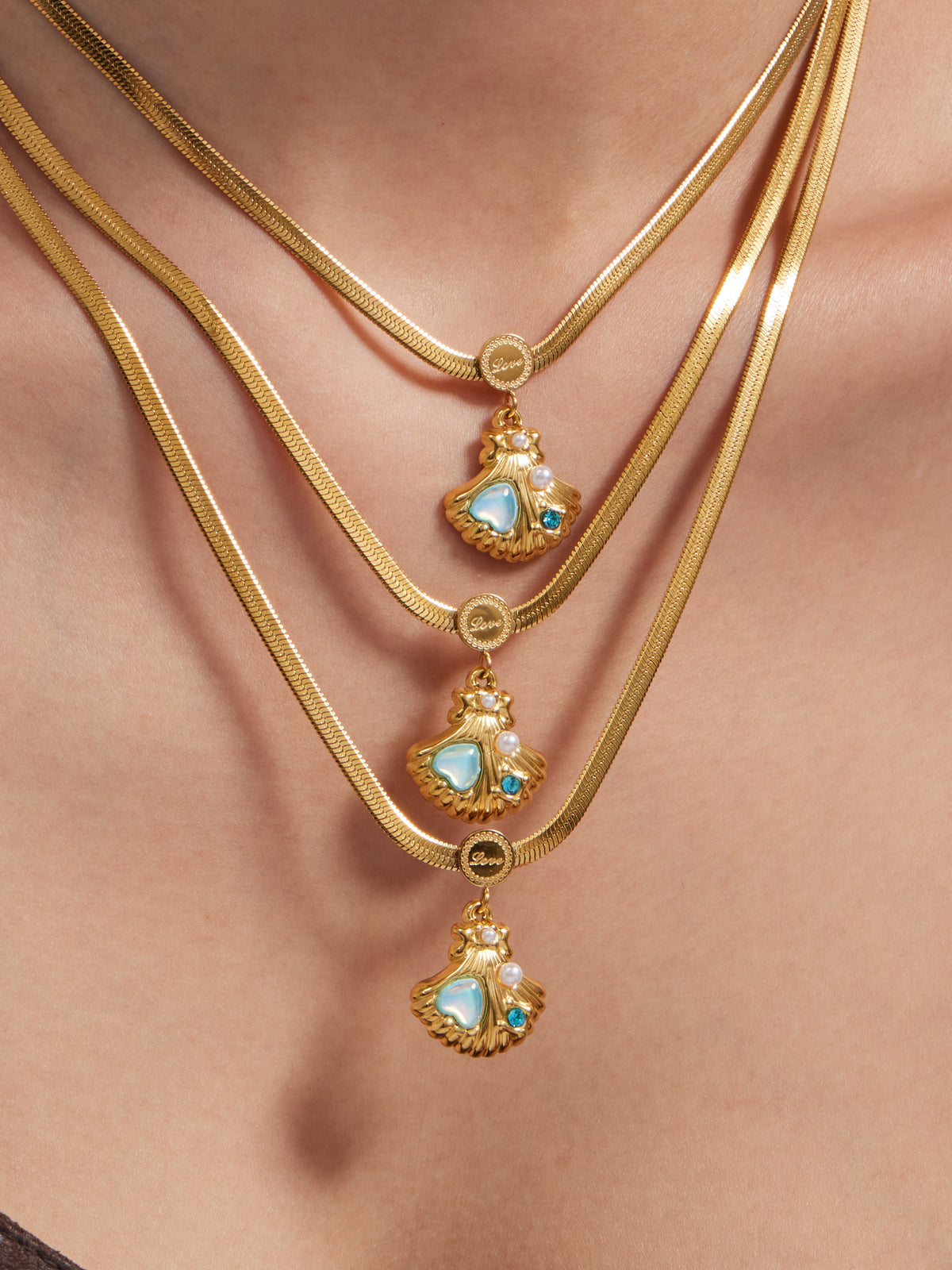 Ocean Treasure Shell Pendant Necklace