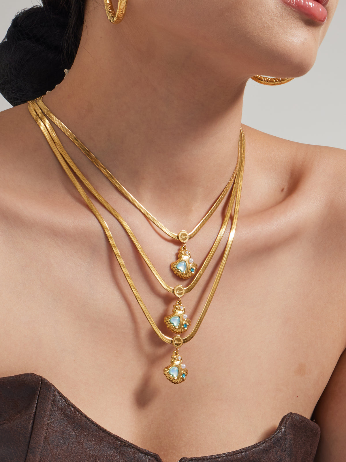 Ocean Treasure Shell Pendant Necklace
