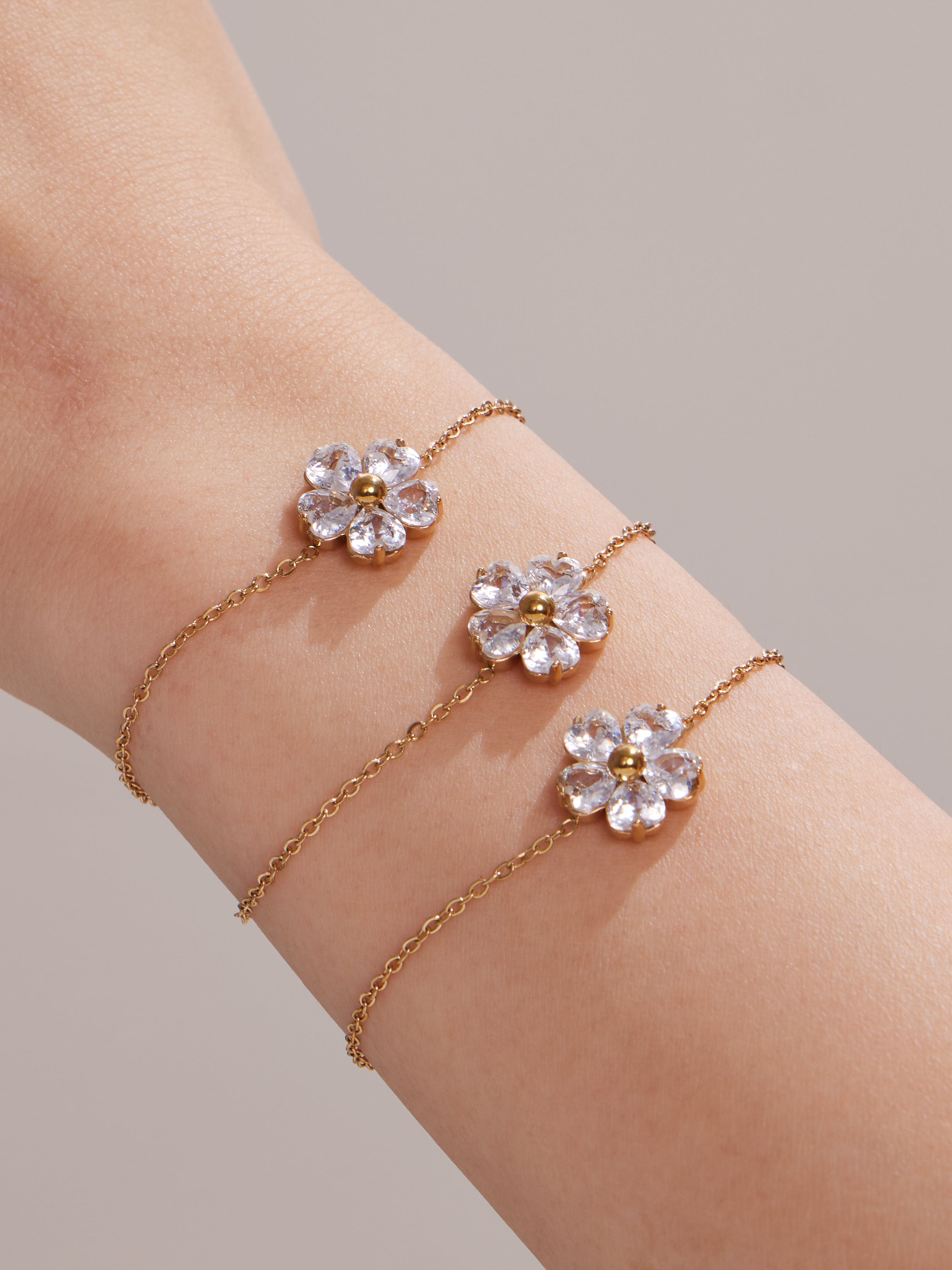 Crystal Flower Jewelry — Choose Your Piece