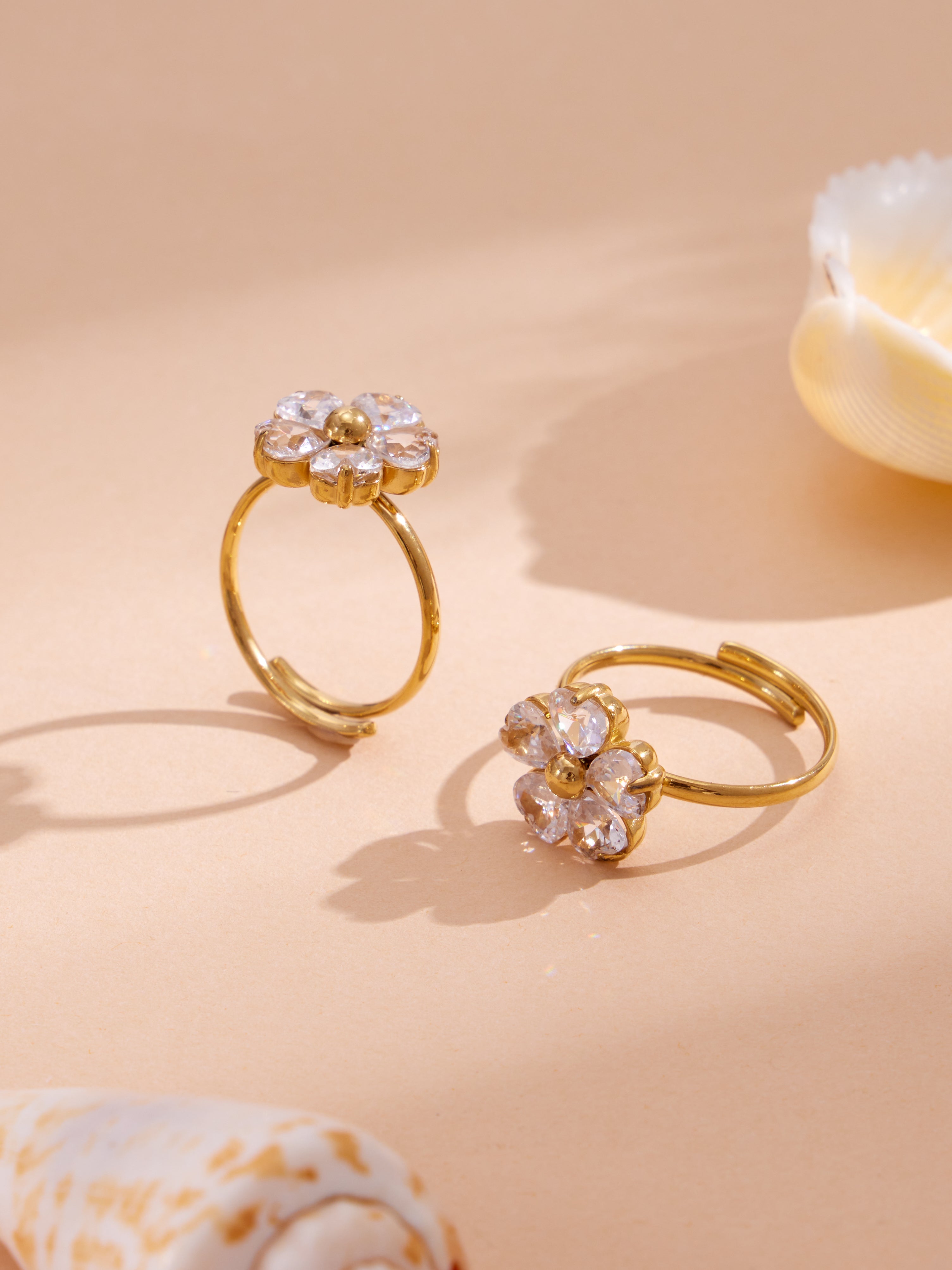 Crystal Flower Jewelry — Choose Your Piece