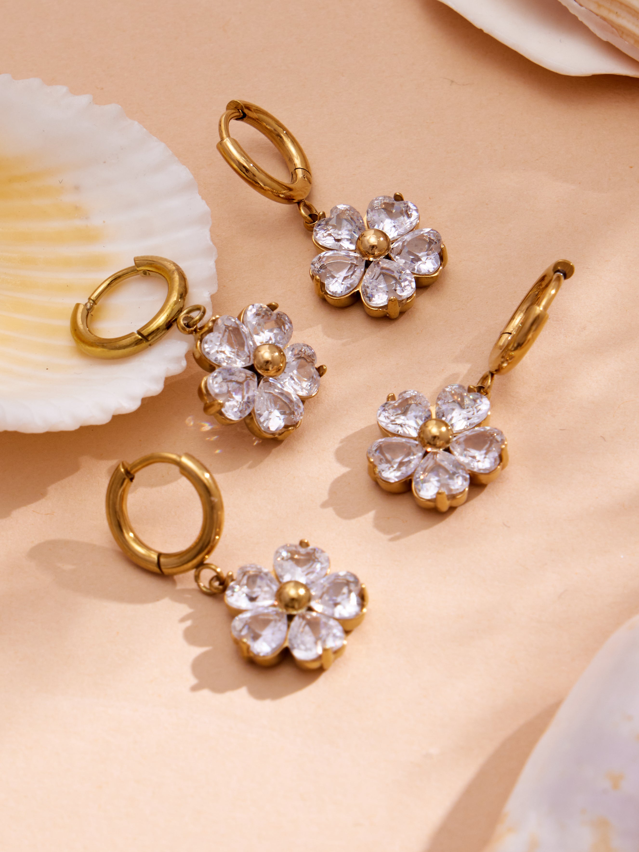 Crystal Flower Jewelry — Choose Your Piece
