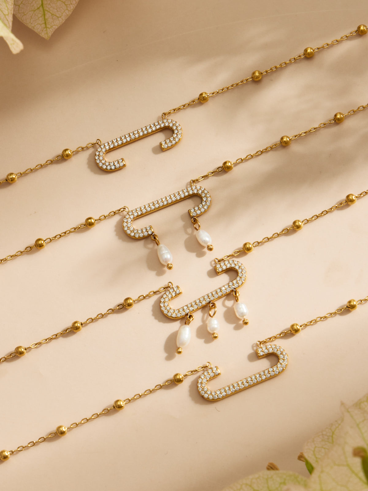 Crystal Safety Pin Necklace — Choose Your Style