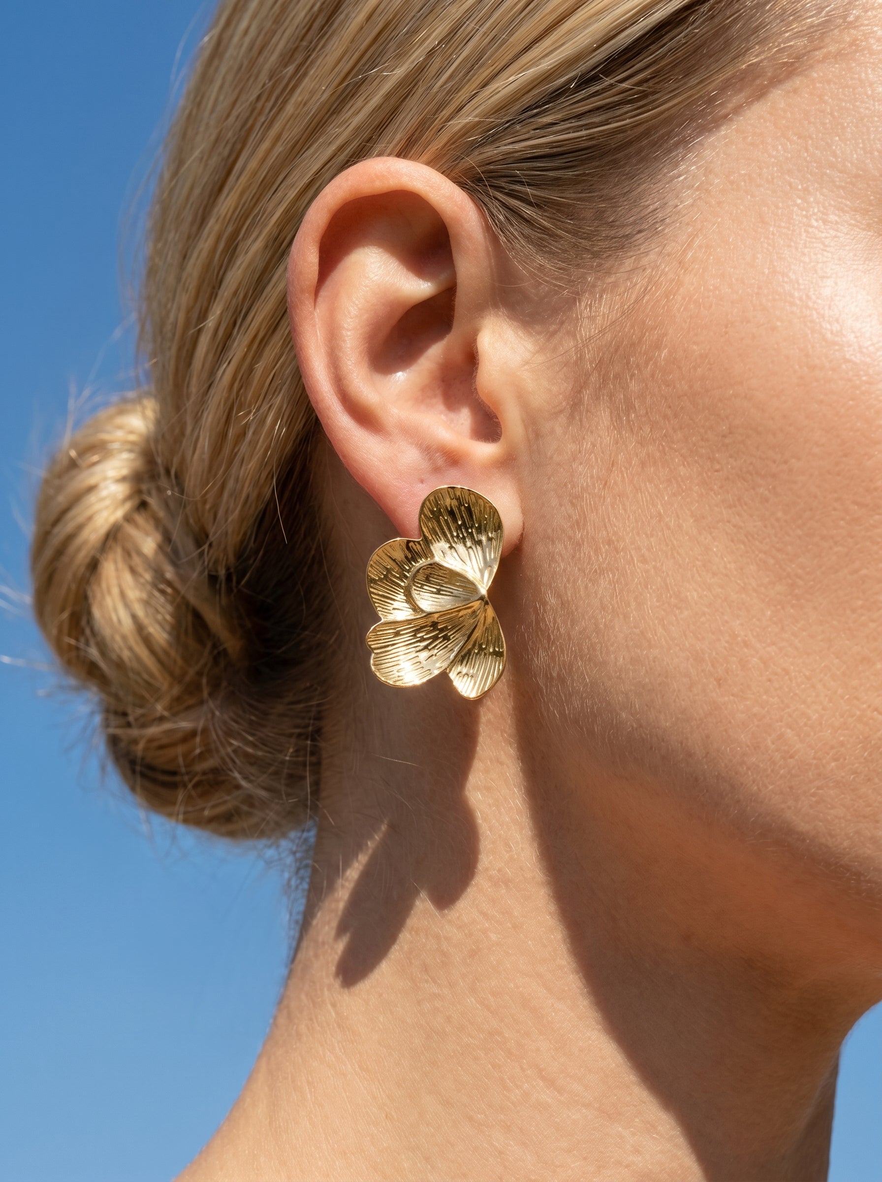 Sculpted Flower Earrings