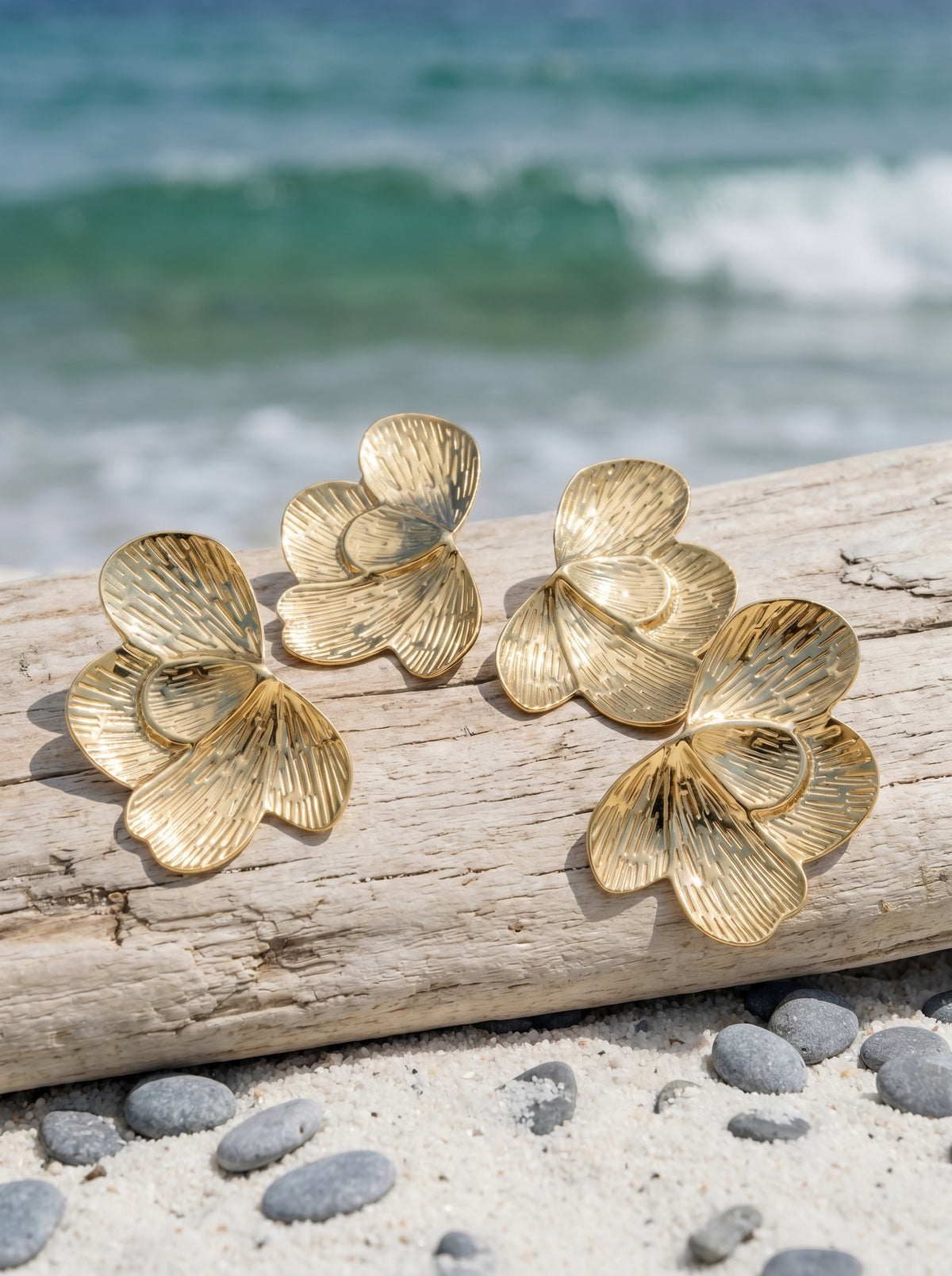 Sculpted Flower Earrings