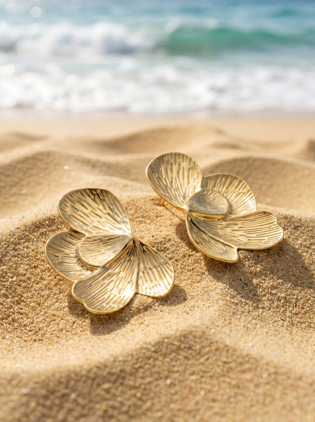 Sculpted Flower Earrings