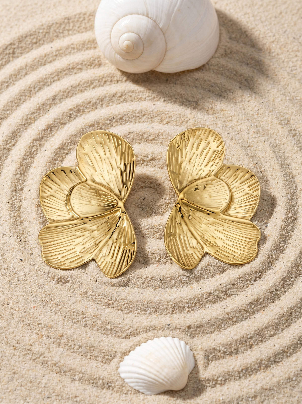 Sculpted Flower Earrings