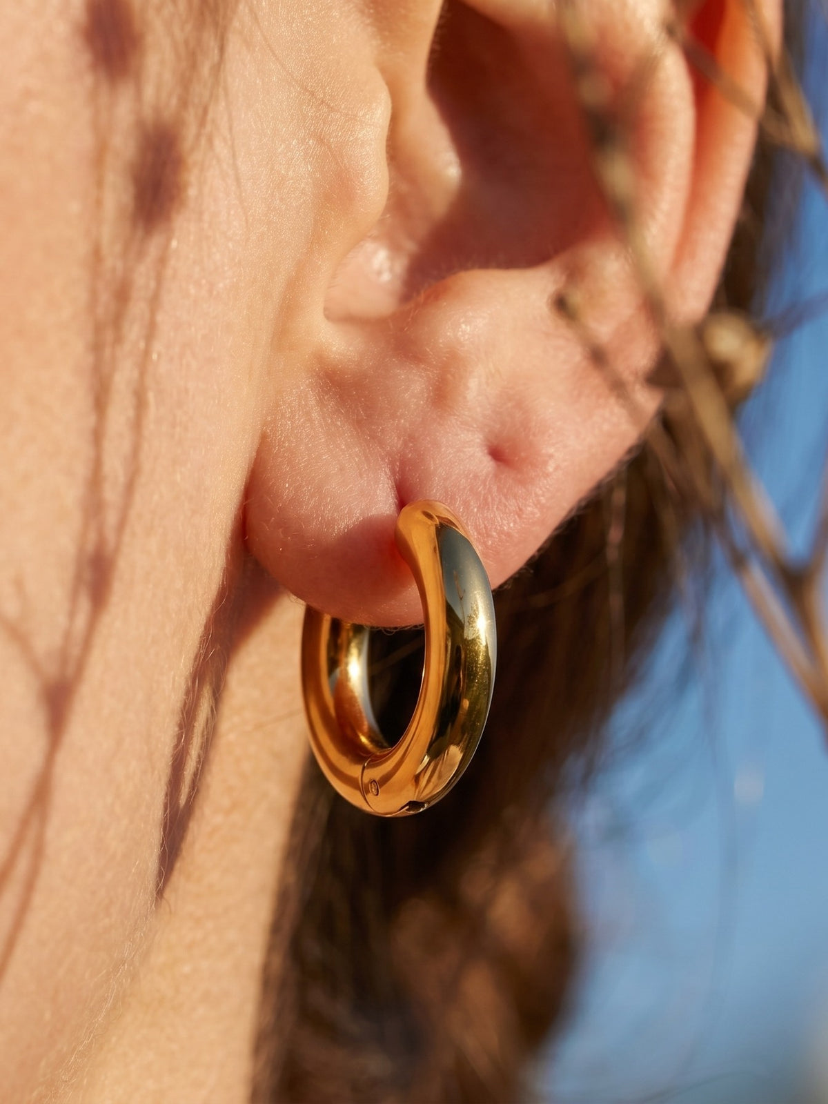 Pearl Charm Hoops