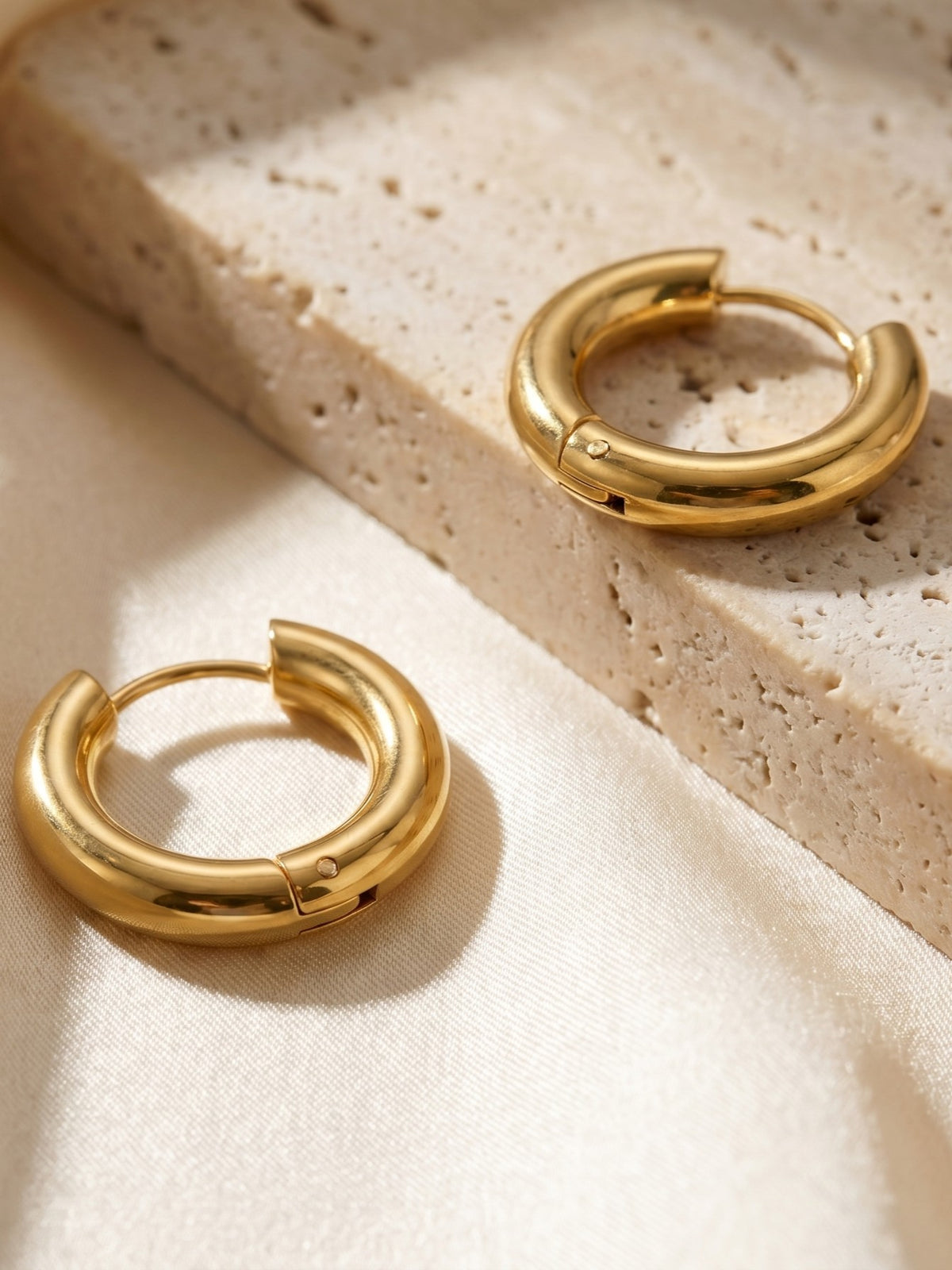 Pearl Charm Hoops