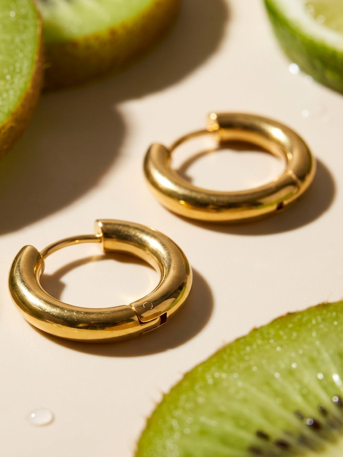 Pearl Charm Hoops