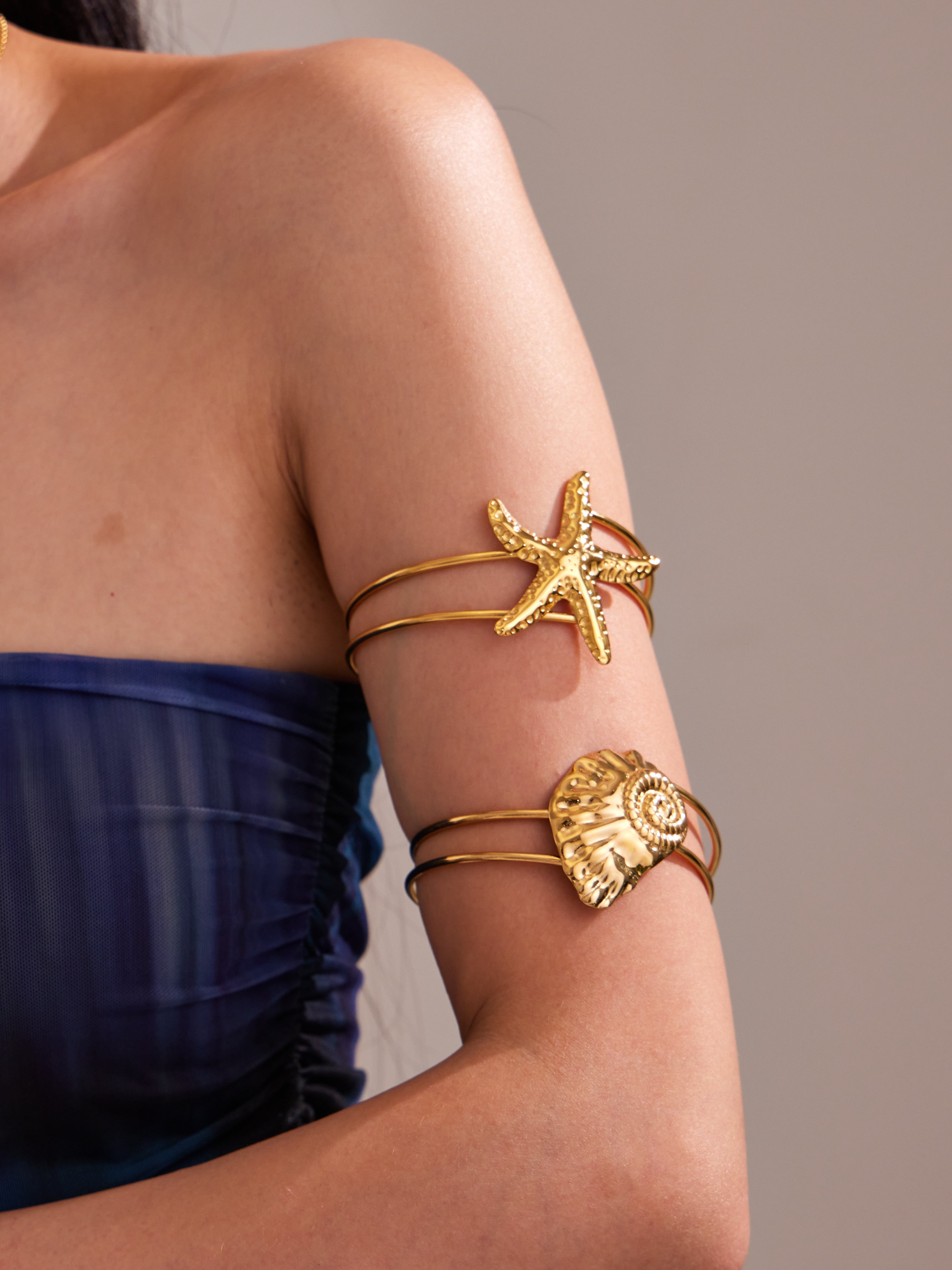 Ocean Sculptural Cuff Bracelet