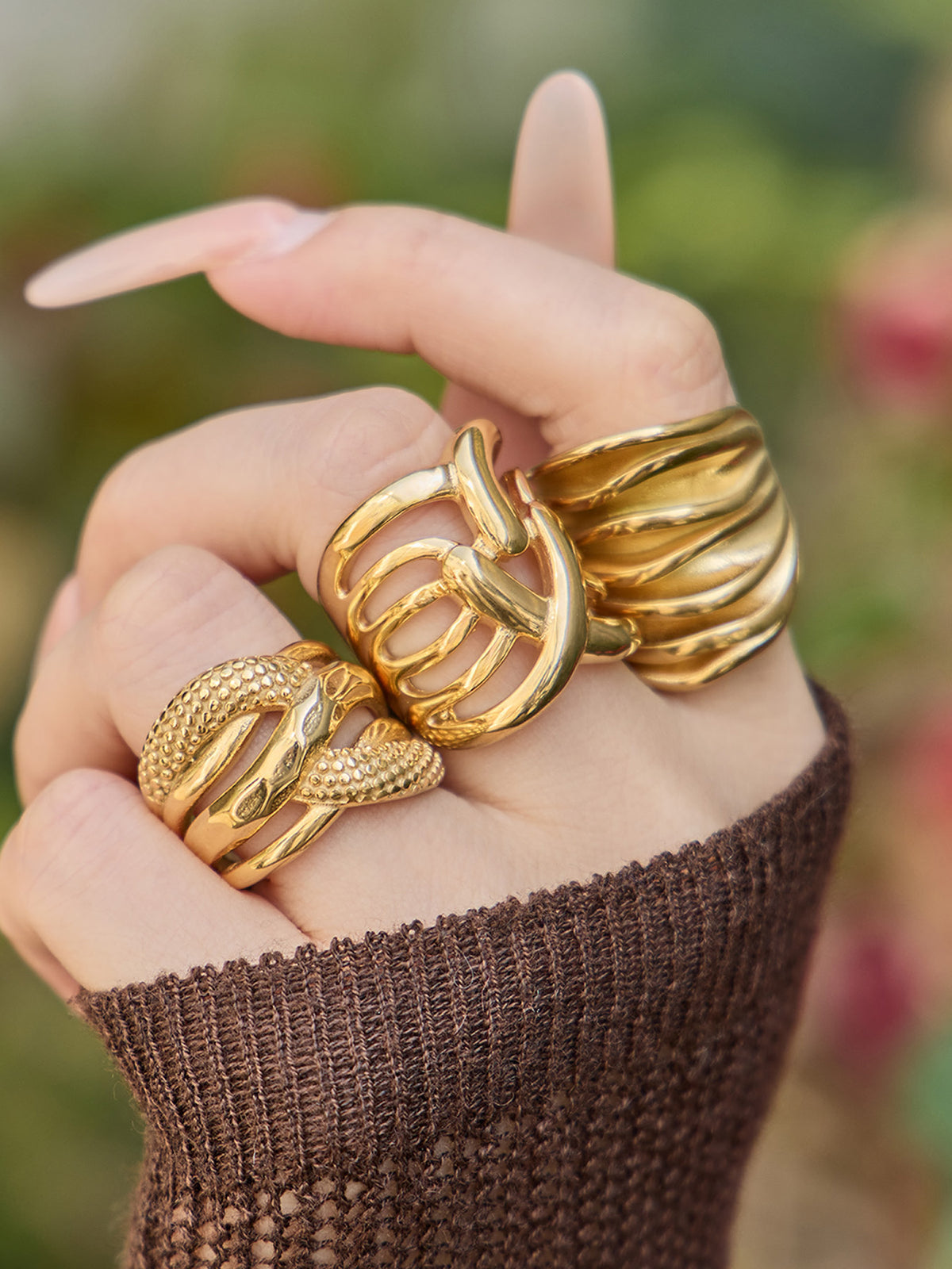Sculptural Statement Rings — Choose Your Style