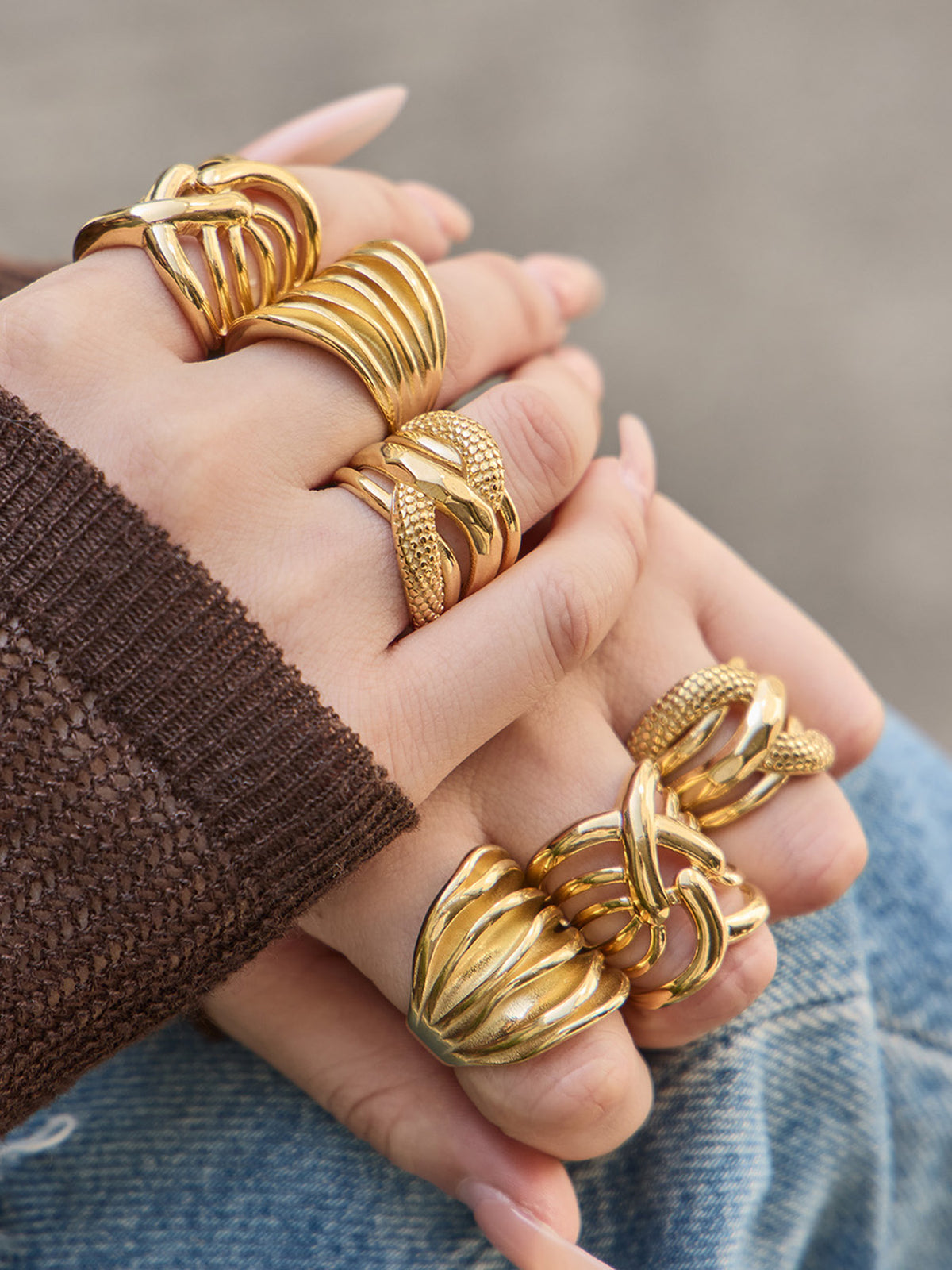 Sculptural Statement Rings — Choose Your Style