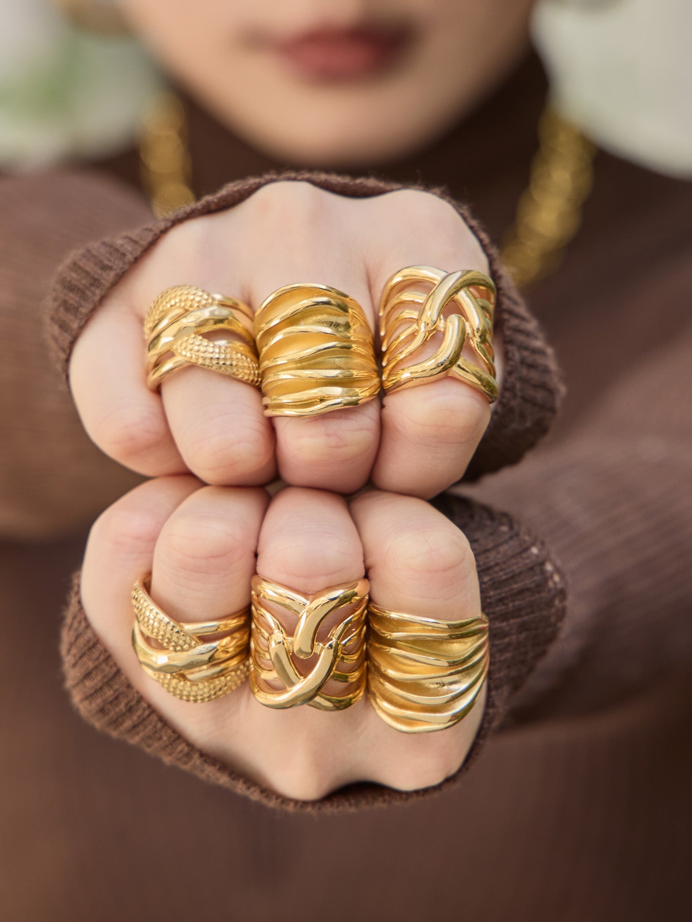 Sculptural Statement Rings — Choose Your Style