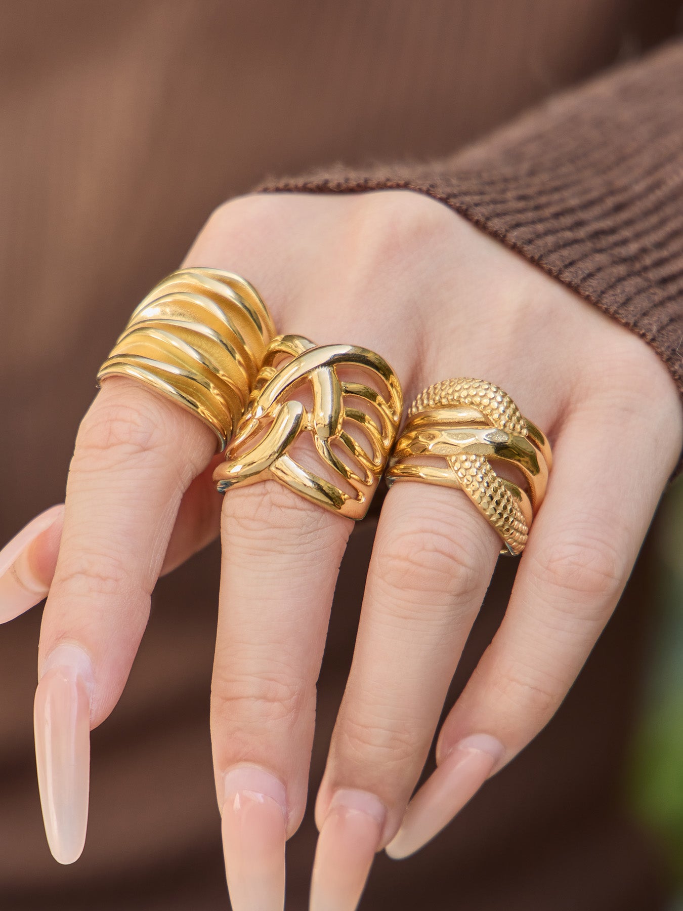 Sculptural Statement Rings — Choose Your Style