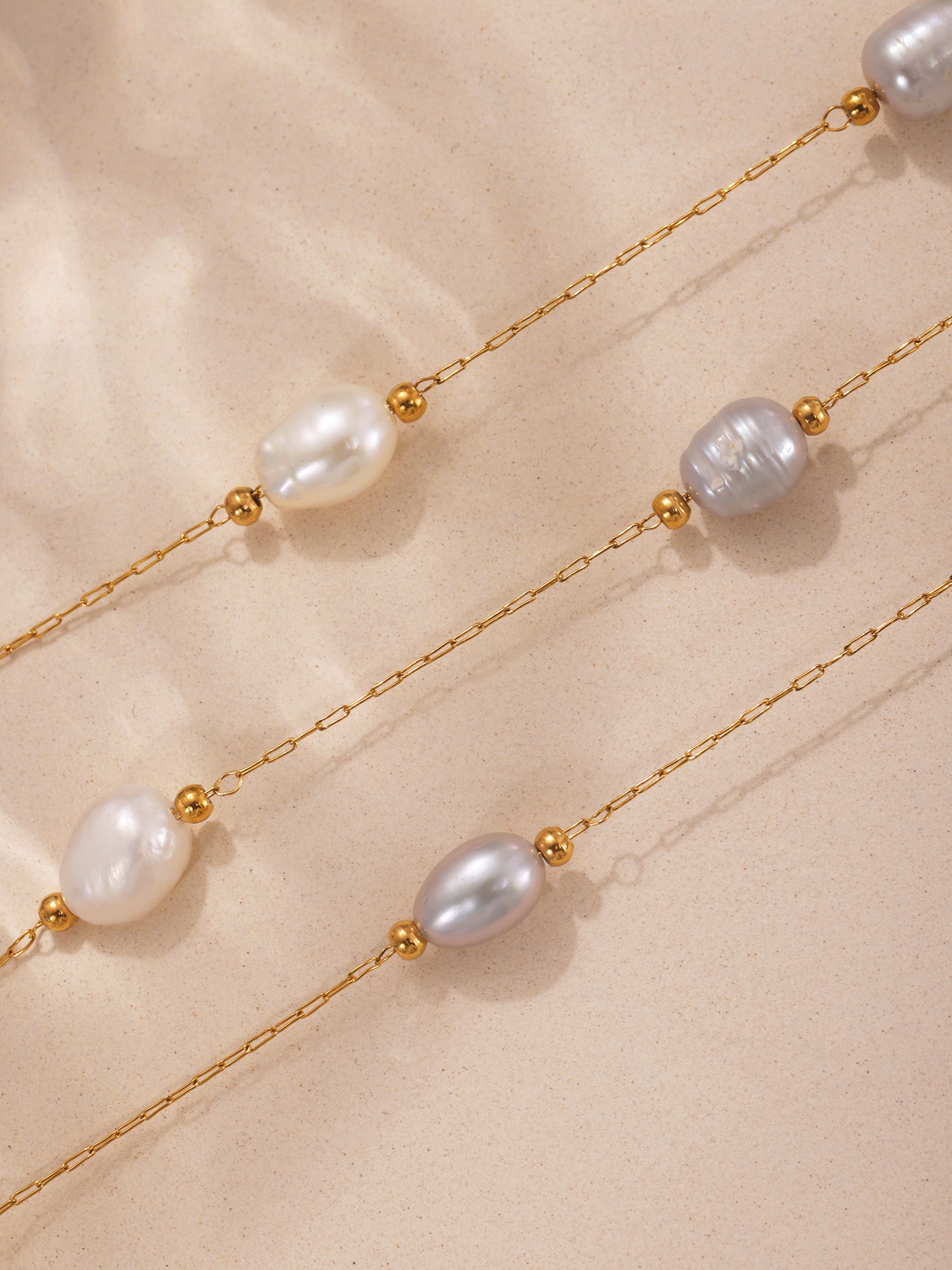 Lustre Pearl Station Necklace