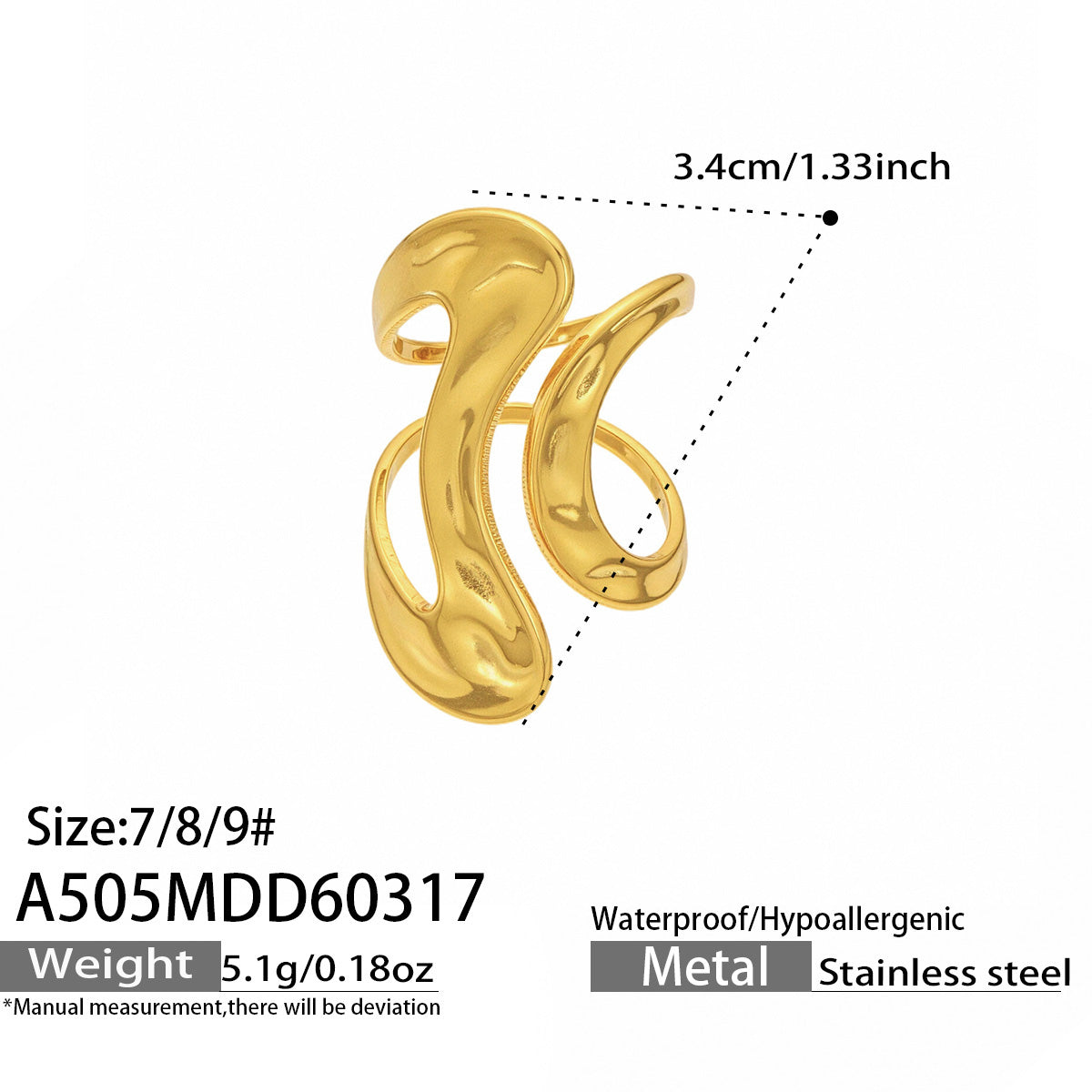 Sculptural Statement Ring — Choose Your Style