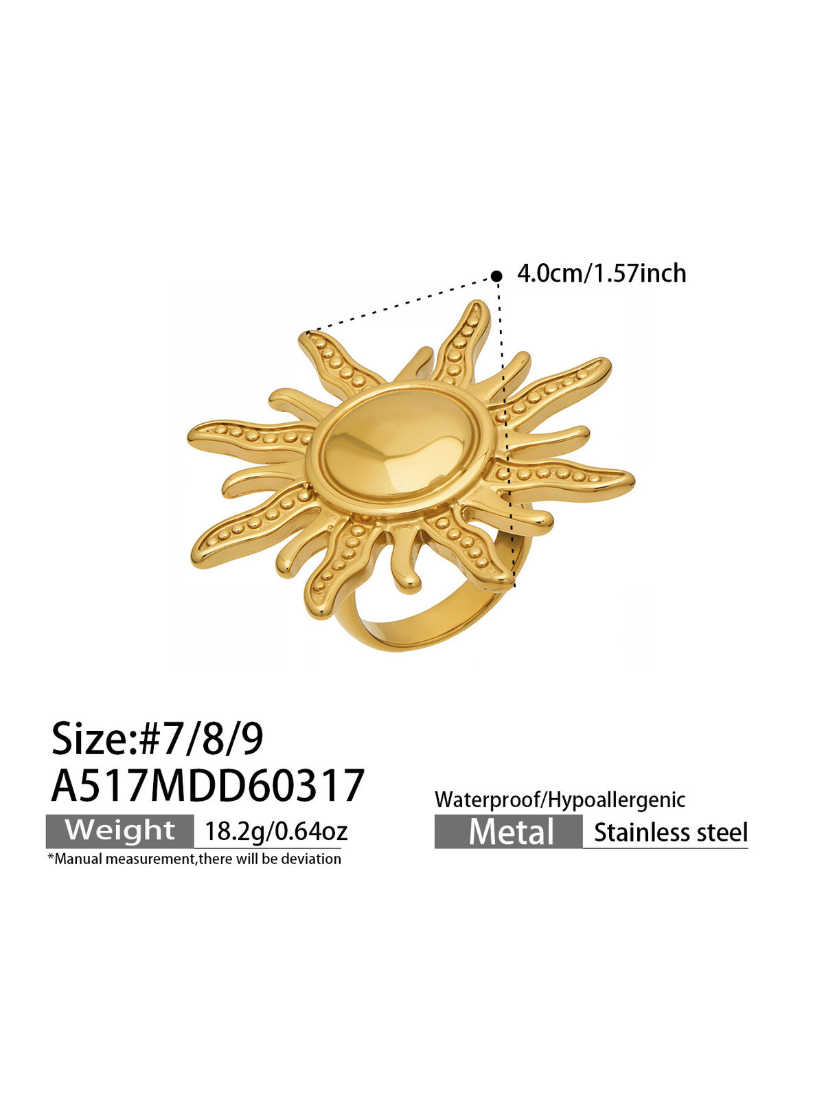 Sculptural Botanical Statement Rings — Choose Your Style