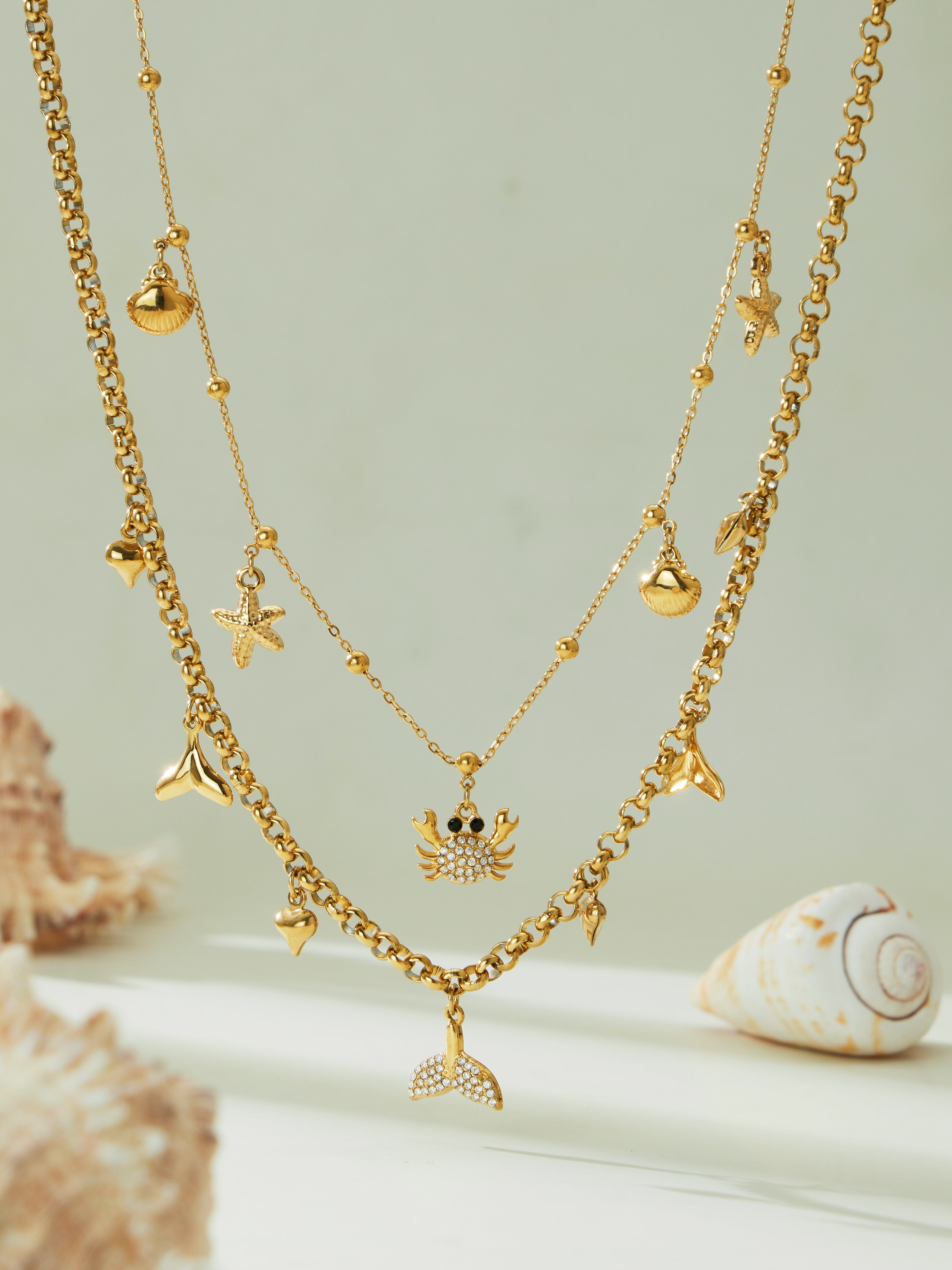 Ocean Talisman Charm Necklace