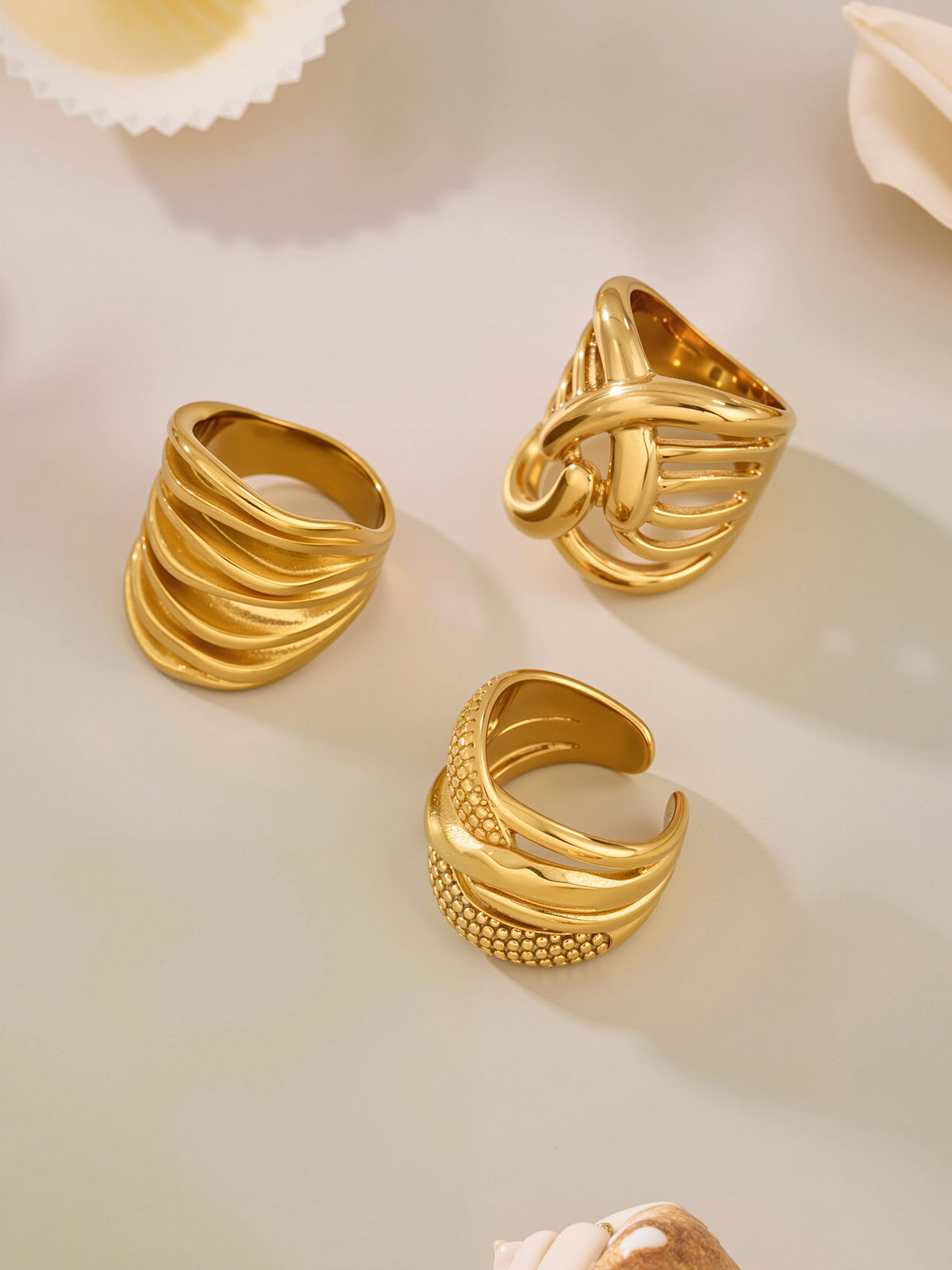 Sculptural Statement Rings — Choose Your Style