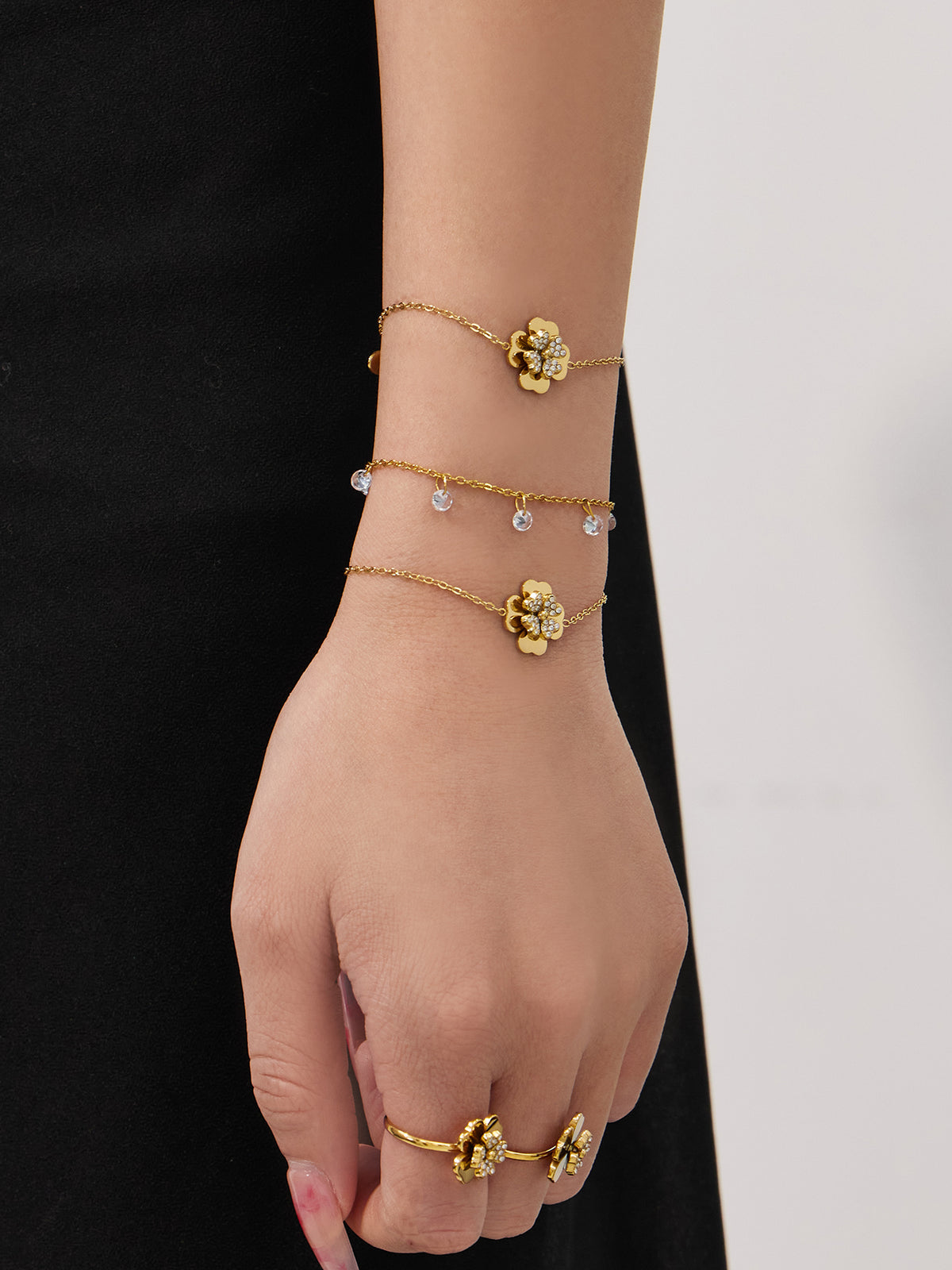 Crystal Camellia Jewelry Collection — Choose Your Piece