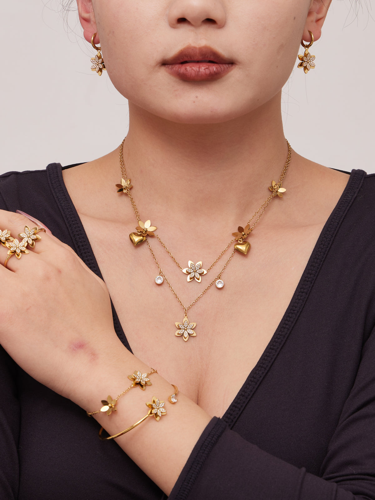 Crystal Blossom Jewelry Collection — Choose Your Piece
