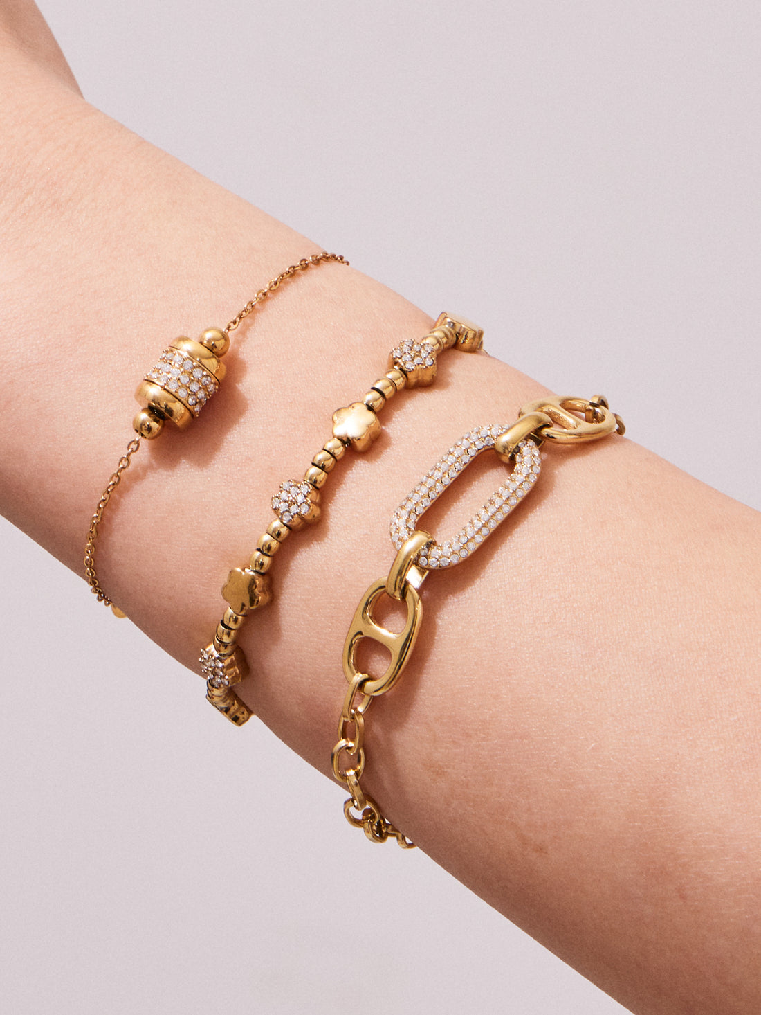 Modern Crystal & Beaded Bracelets — Choose Your Style
