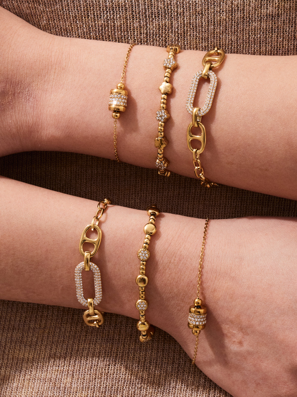 Modern Crystal & Beaded Bracelets — Choose Your Style