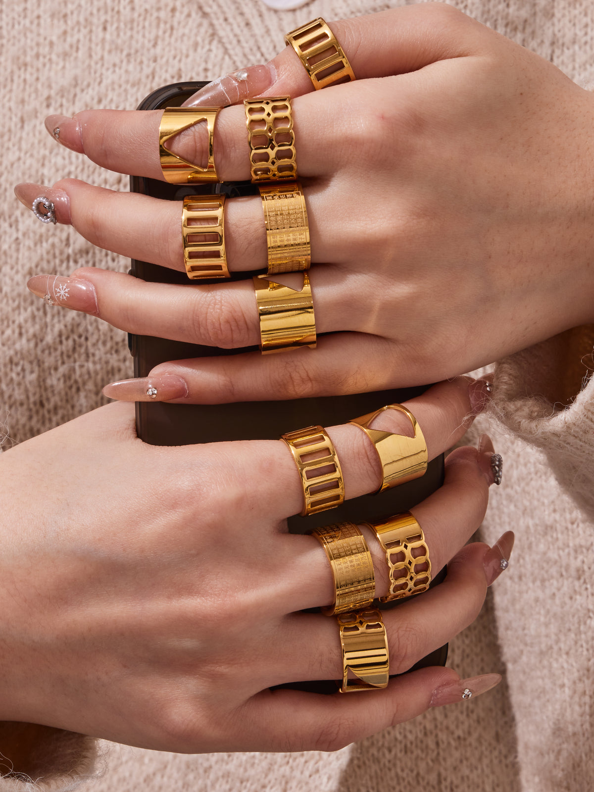 Modern Geometric Statement Rings — Choose Your Style