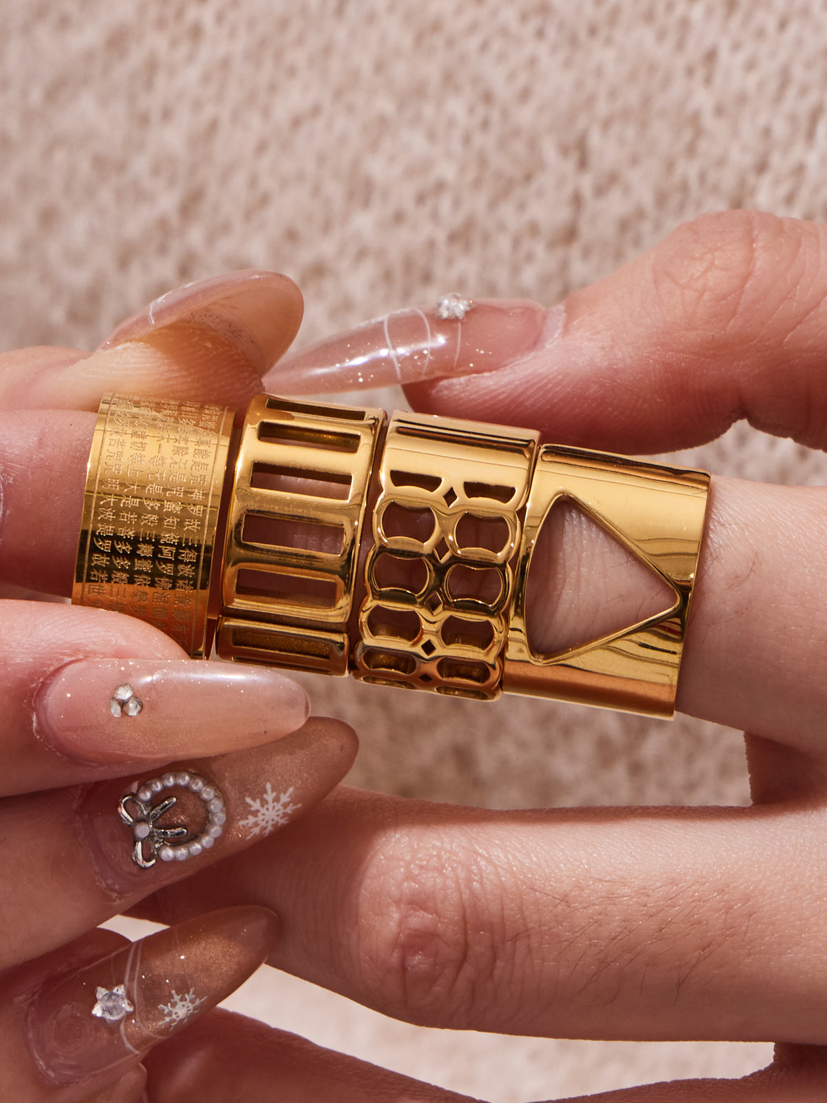 Modern Geometric Statement Rings — Choose Your Style