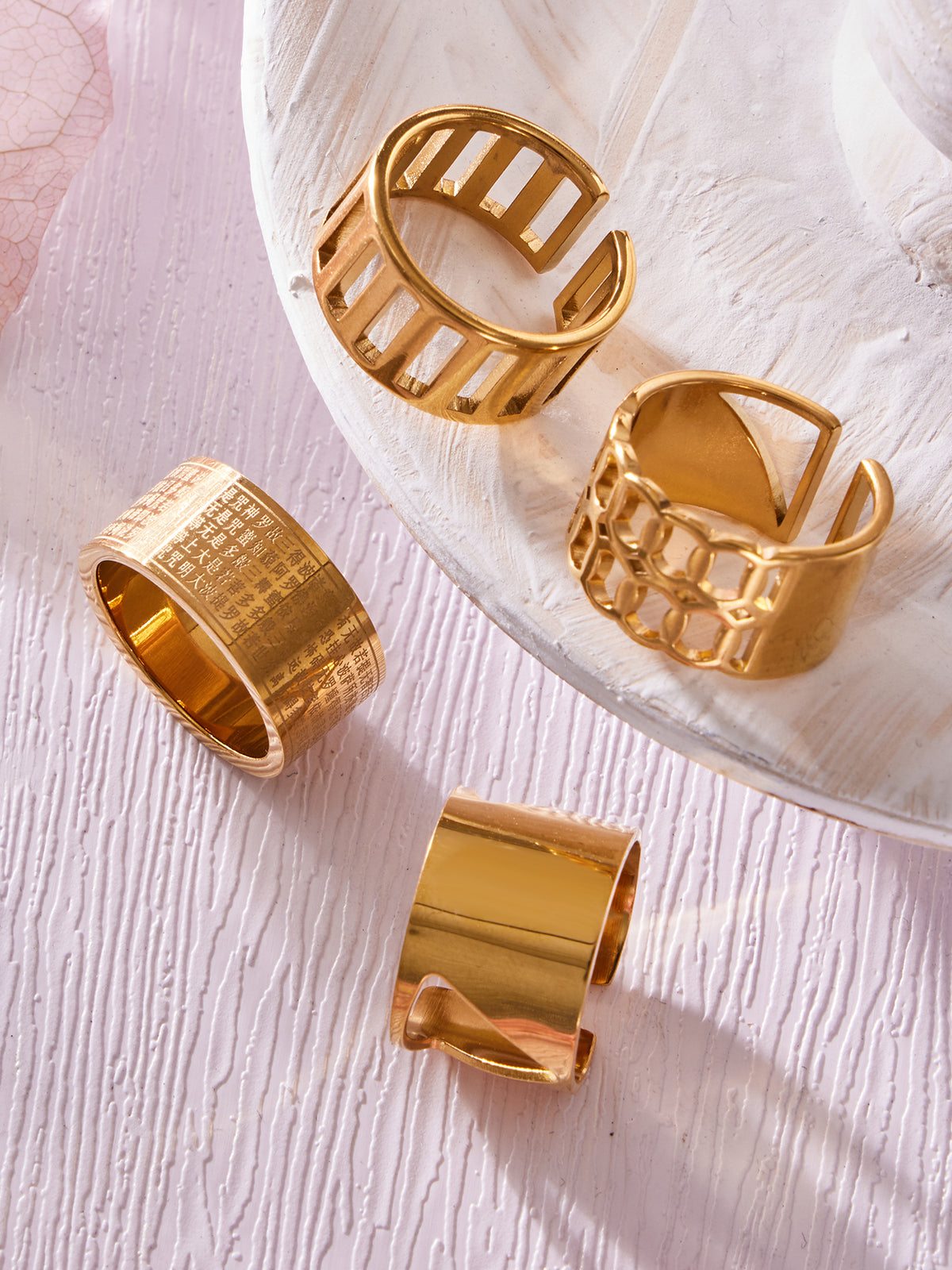 Modern Geometric Statement Rings — Choose Your Style