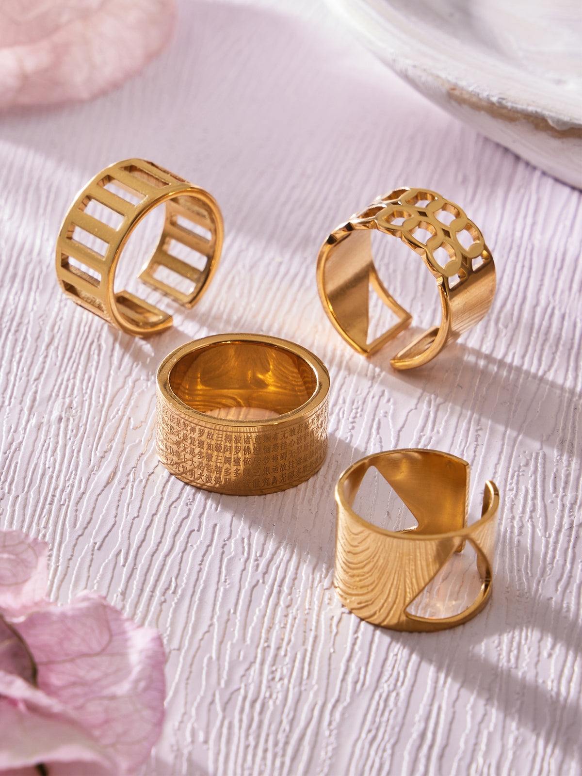 Modern Geometric Statement Rings — Choose Your Style
