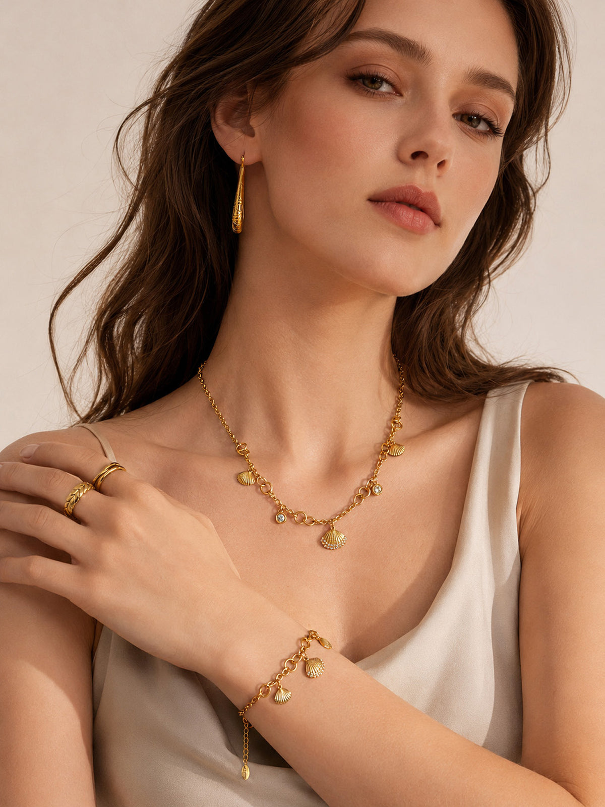 Ocean Shell Charm Jewelry — Choose Your Piece